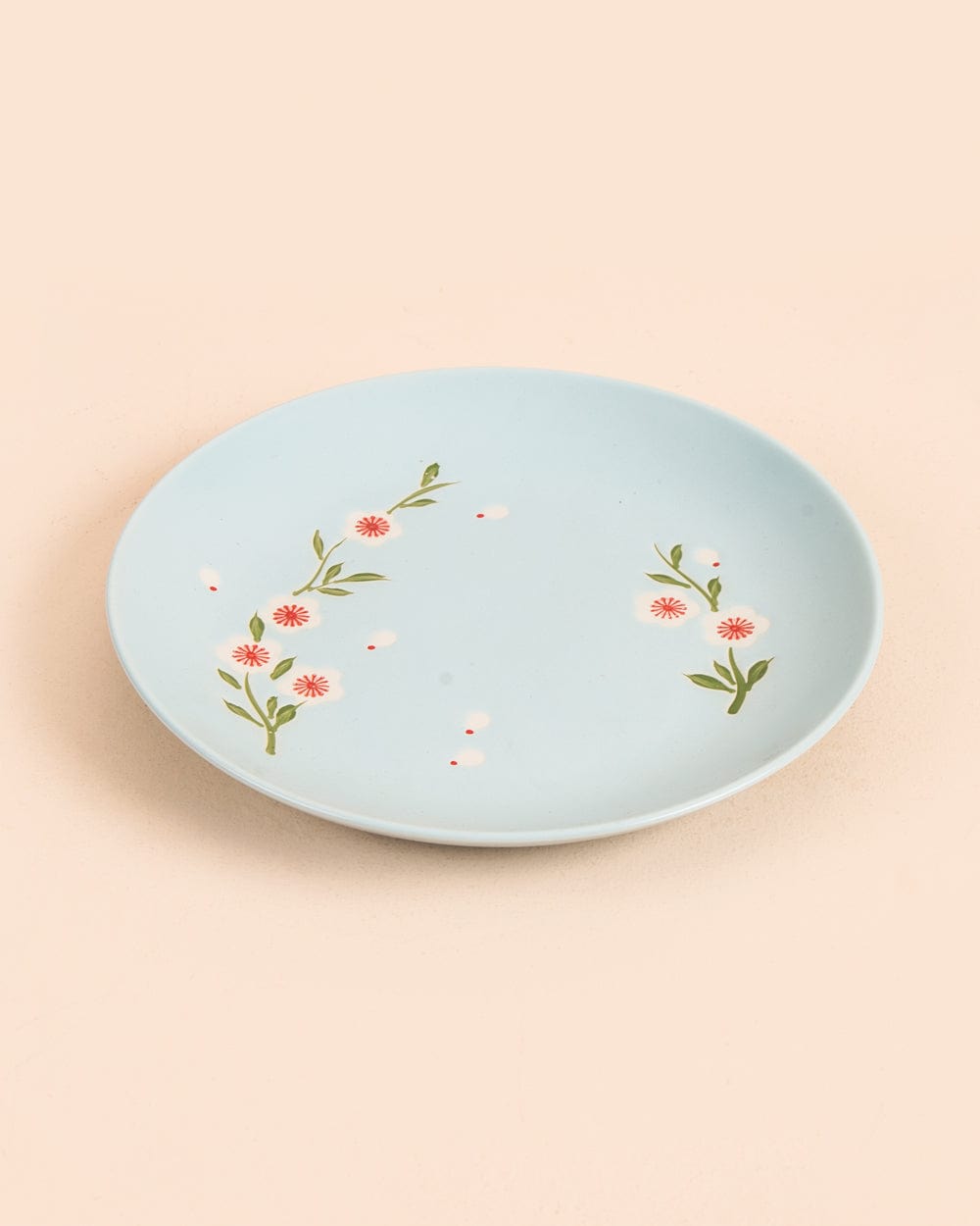 Chumbak Japanese Blossom Dinner Plate - Blue