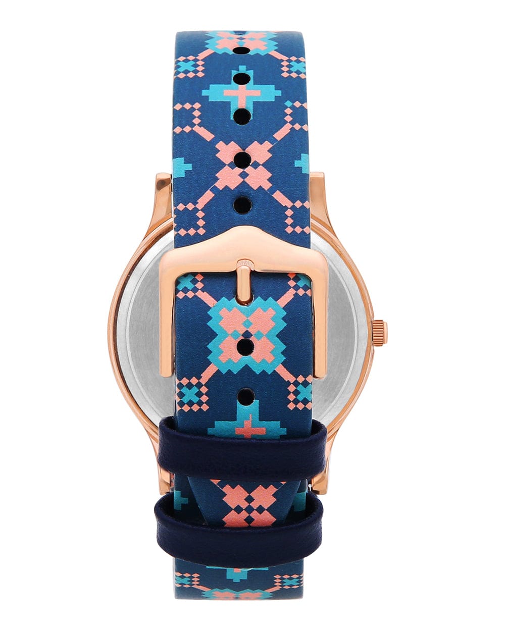 Chumbak TEAL by Chumbak Ethnic Touch Printed Strap Wrist Watch
