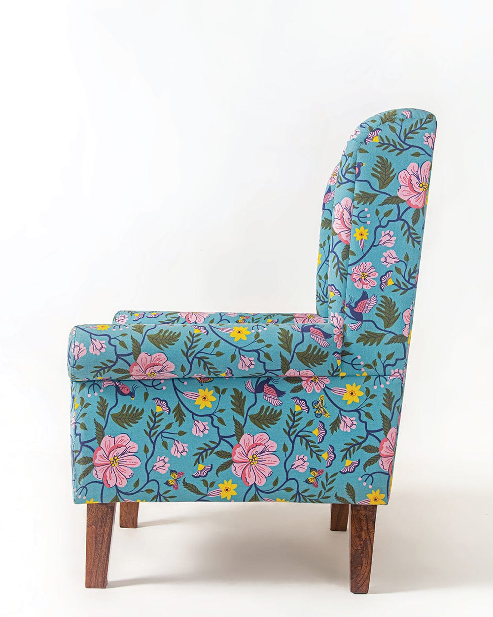 Chumbak The Begum Wing Chair - Spring  Bloom