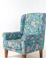 Chumbak The Begum Wing Chair - Spring  Bloom