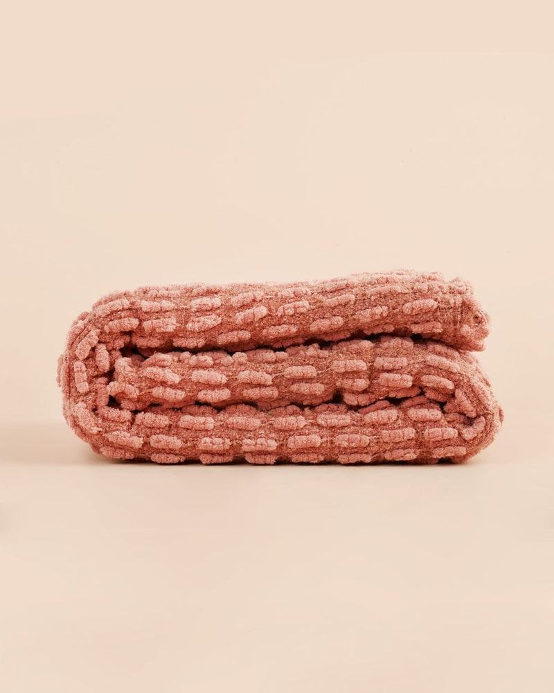 Chumbak Sunday Throw - Pastel Pink
