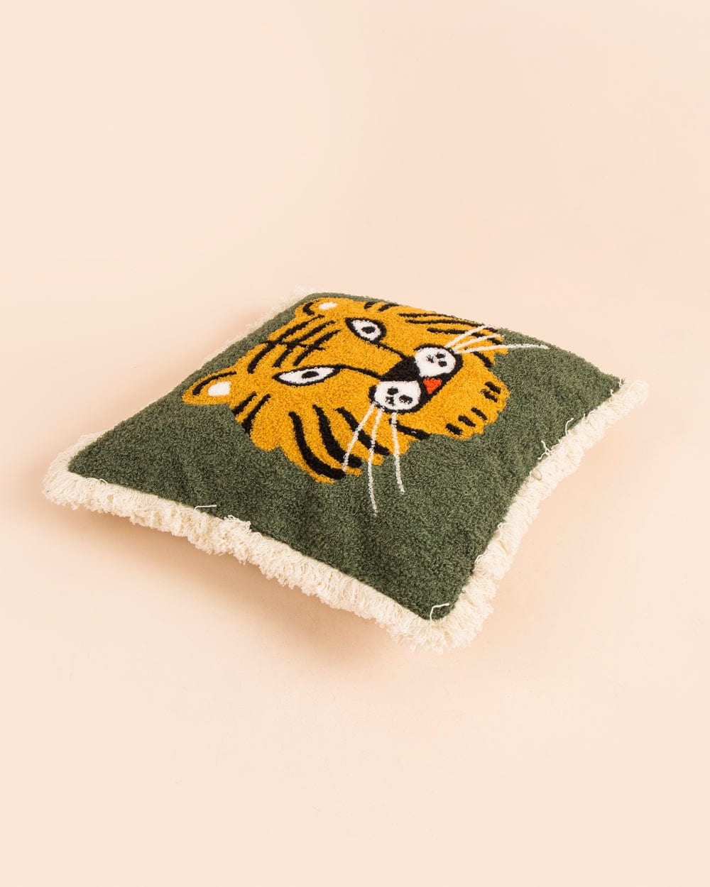 Chumbak Goofy Tiger Grey 16 ” Cushion Cover