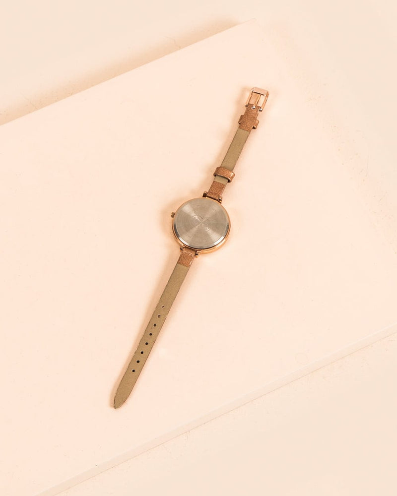 Chumbak TEAL by Chumbak Early Blossom Wrist Watch - Rose Gold