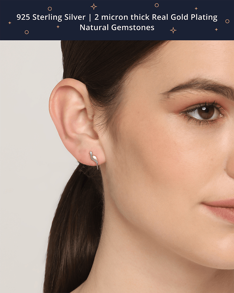 Chumbak Flights of Fancy Studs - Diamond