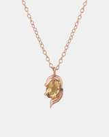 Chumbak Virgo Zodiac Necklace - Citrine, Diamond