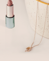 Chumbak Virgo Zodiac Necklace - Citrine, Diamond