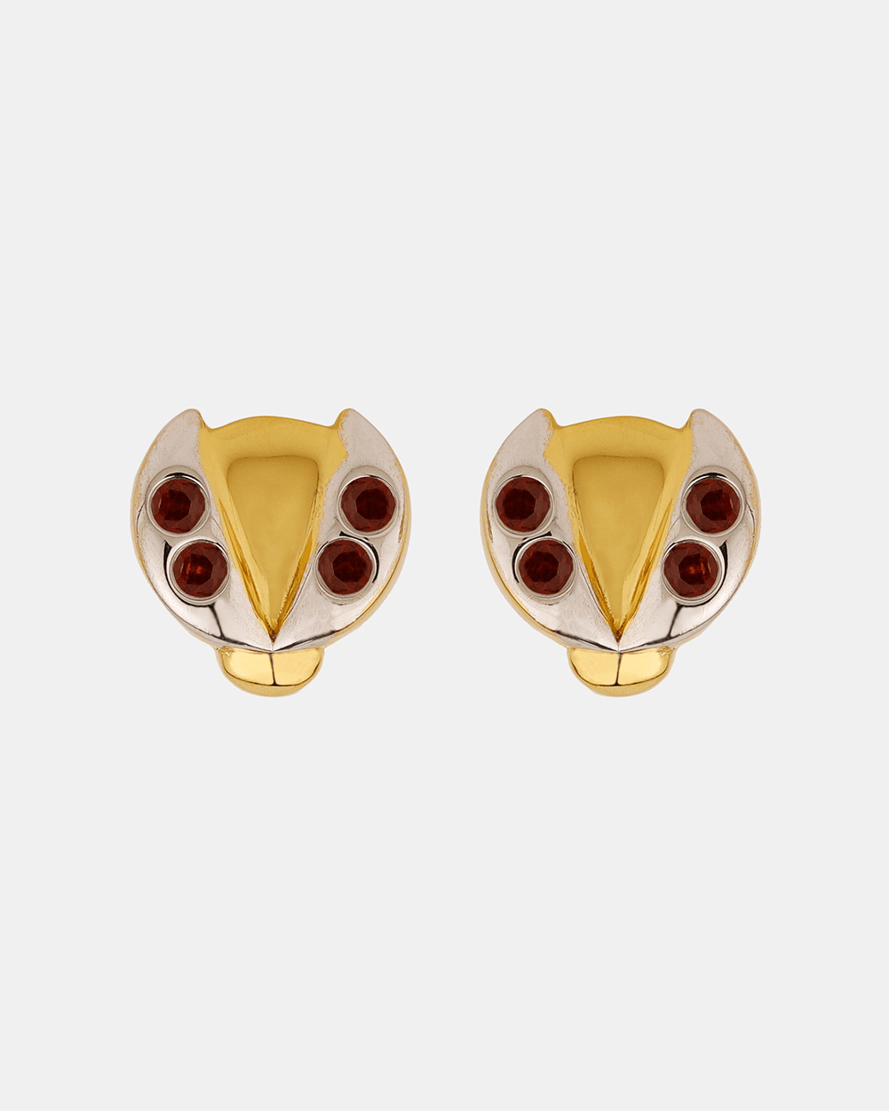 Chumbak Lady Bird Studs – Red Garnet