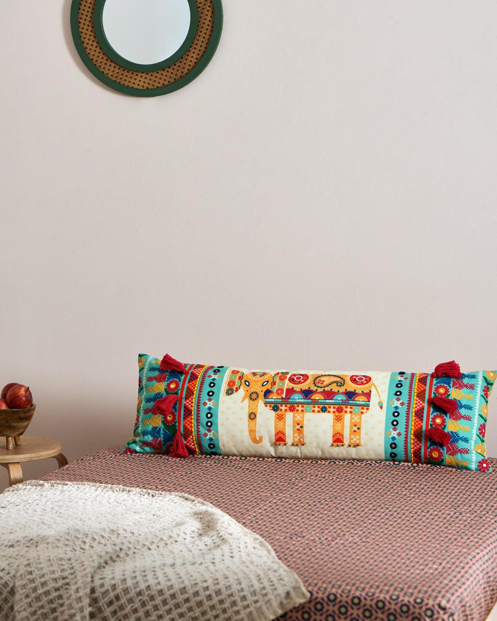 Chumbak A Trunkload of Love Kutch Long Pillow Cover