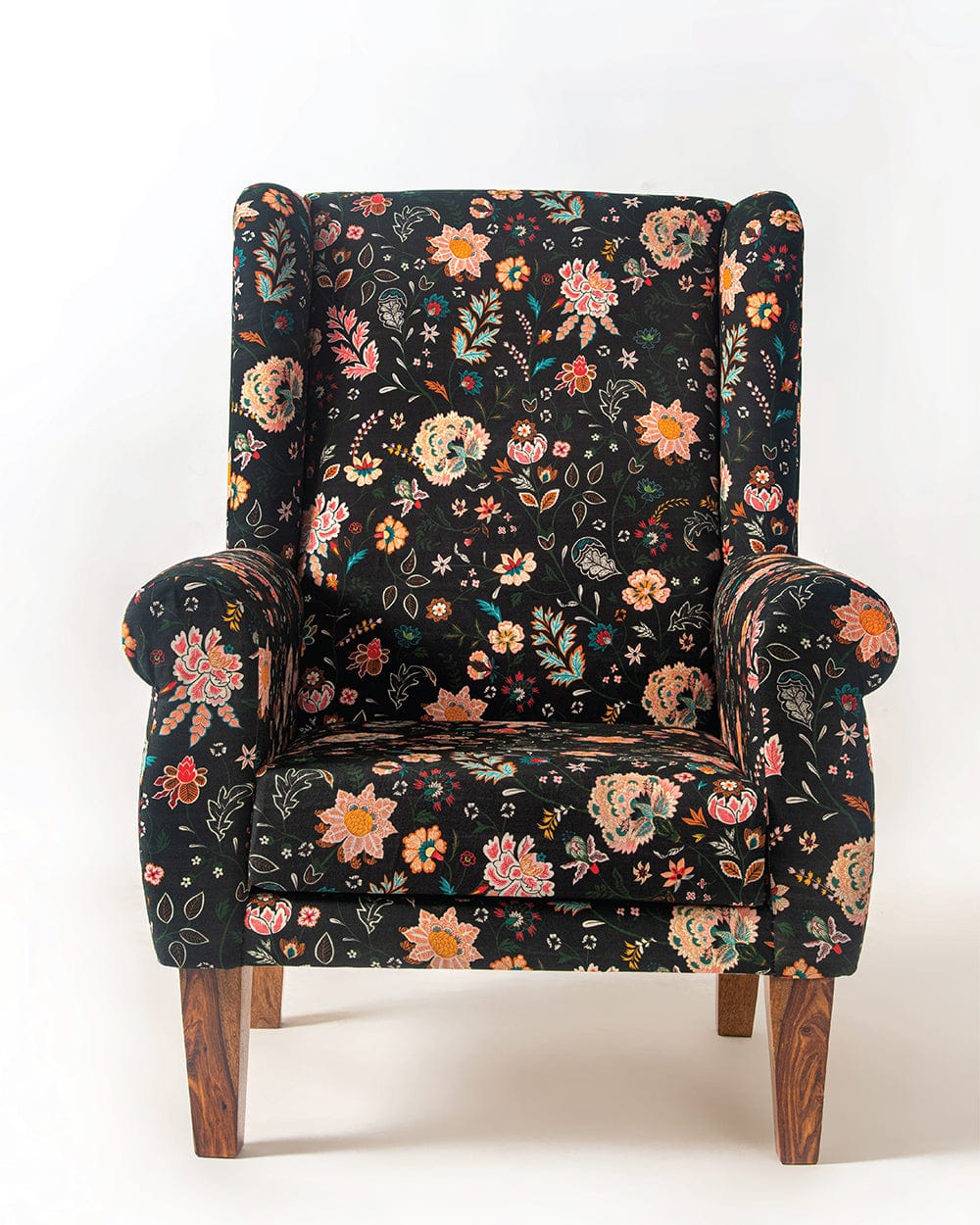 Chumbak The Begum Wing Chair - Bohemian Paisleys