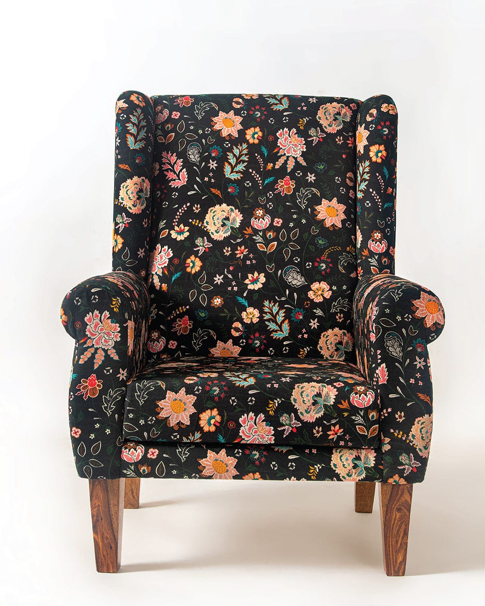 Chumbak The Begum Wing Chair -Printed