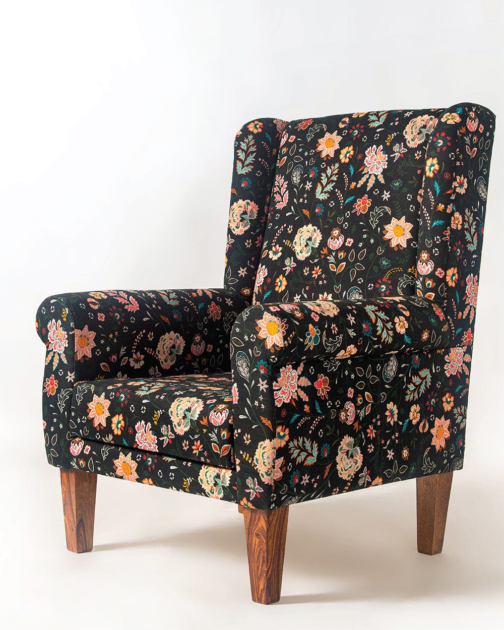 Chumbak The Begum Wing Chair - Bohemian Paisleys