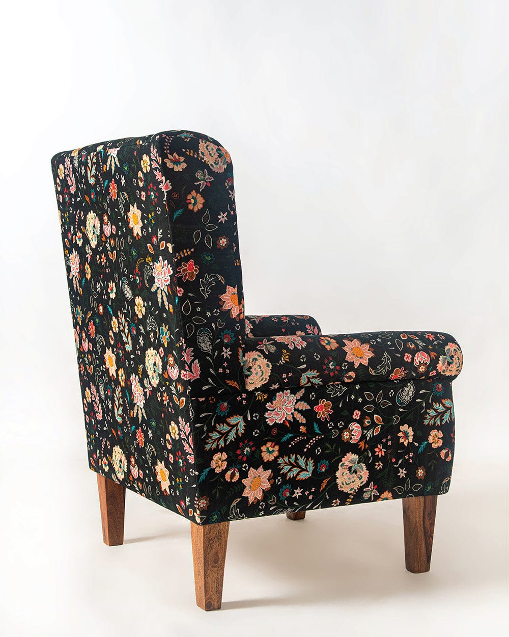 Chumbak The Begum Wing Chair - Bohemian Paisleys