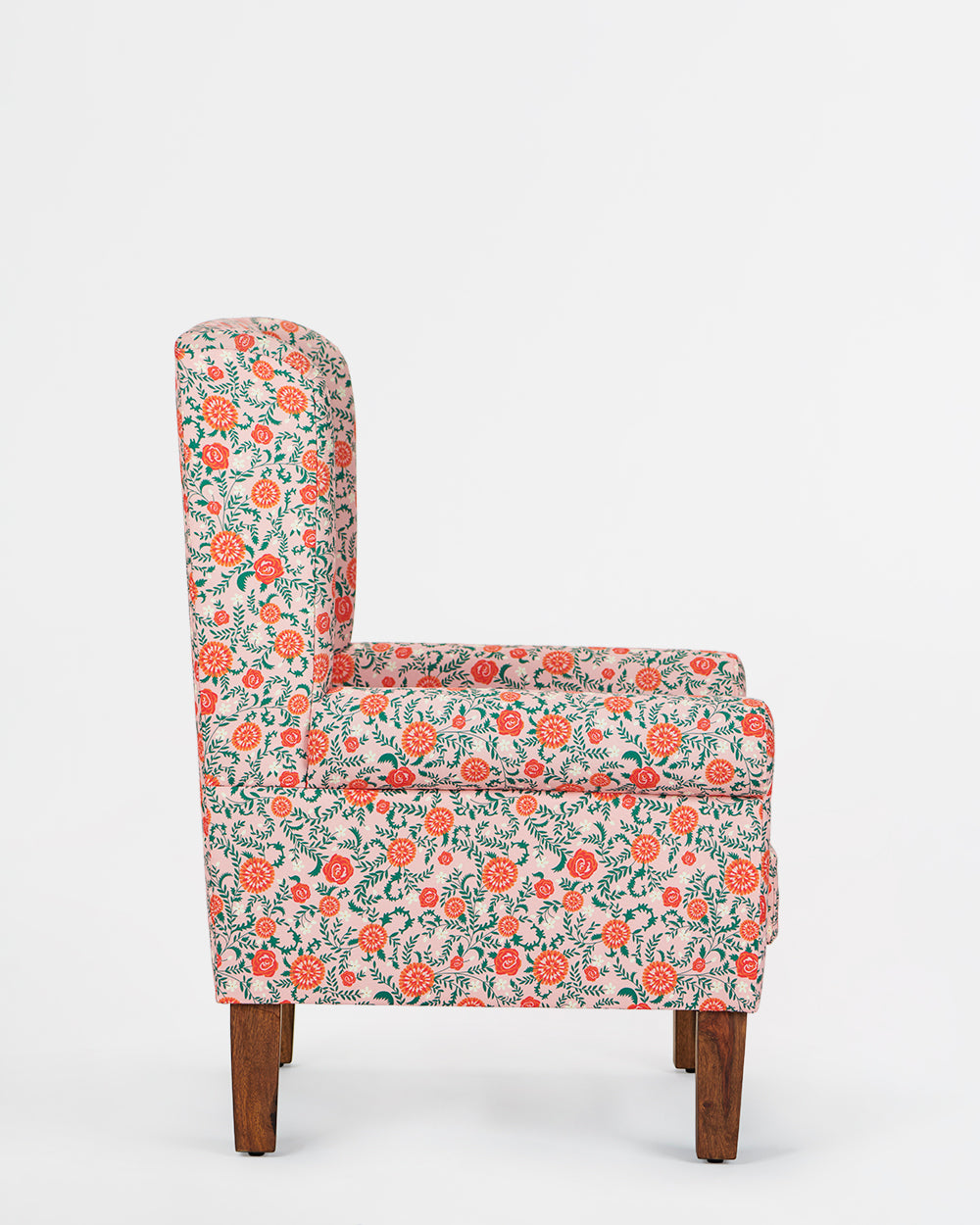 Chumbak The Begum Wing Chair - Earthy Floral