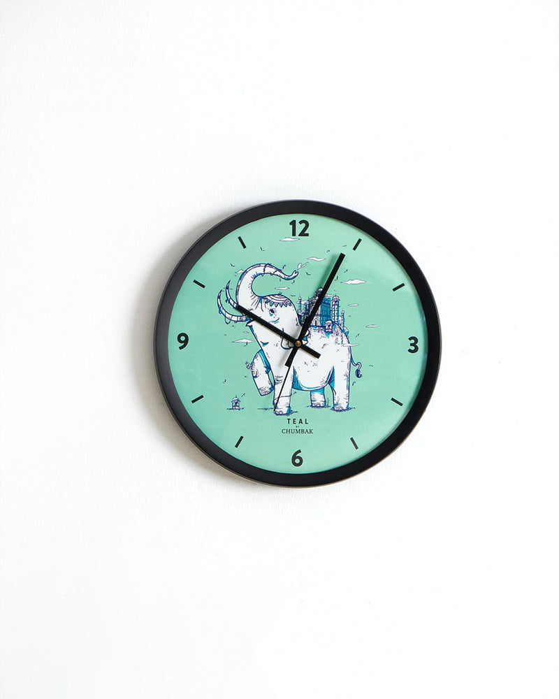 Chumbak Chumbak Royal Ride Wall Clock - Black Rim