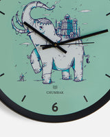 Chumbak Chumbak Royal Ride Wall Clock - Black Rim