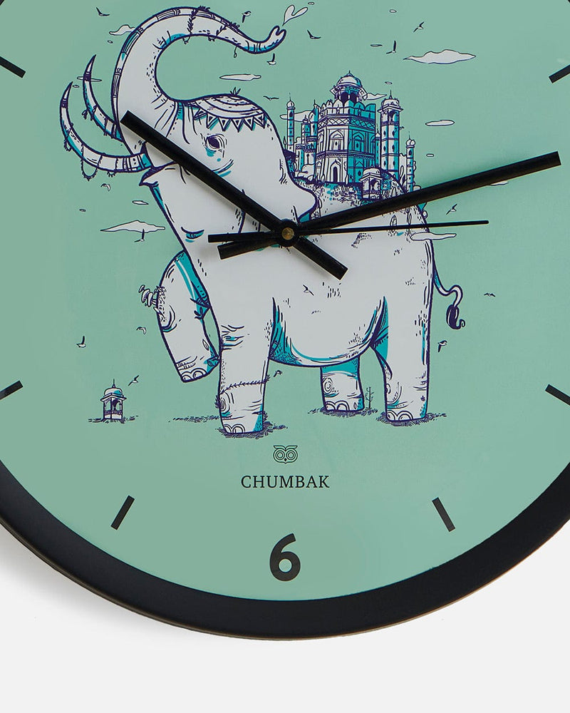 Chumbak Chumbak Royal Ride Wall Clock - Black Rim