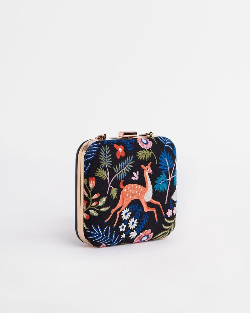 Chumbak Deer So Dear Embroidered Clutch