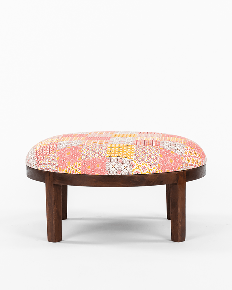 Chumbak Bohemian Ottoman - Patches & Prints