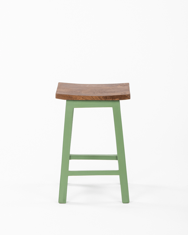 Chumbak Farmhouse Stool - Green
