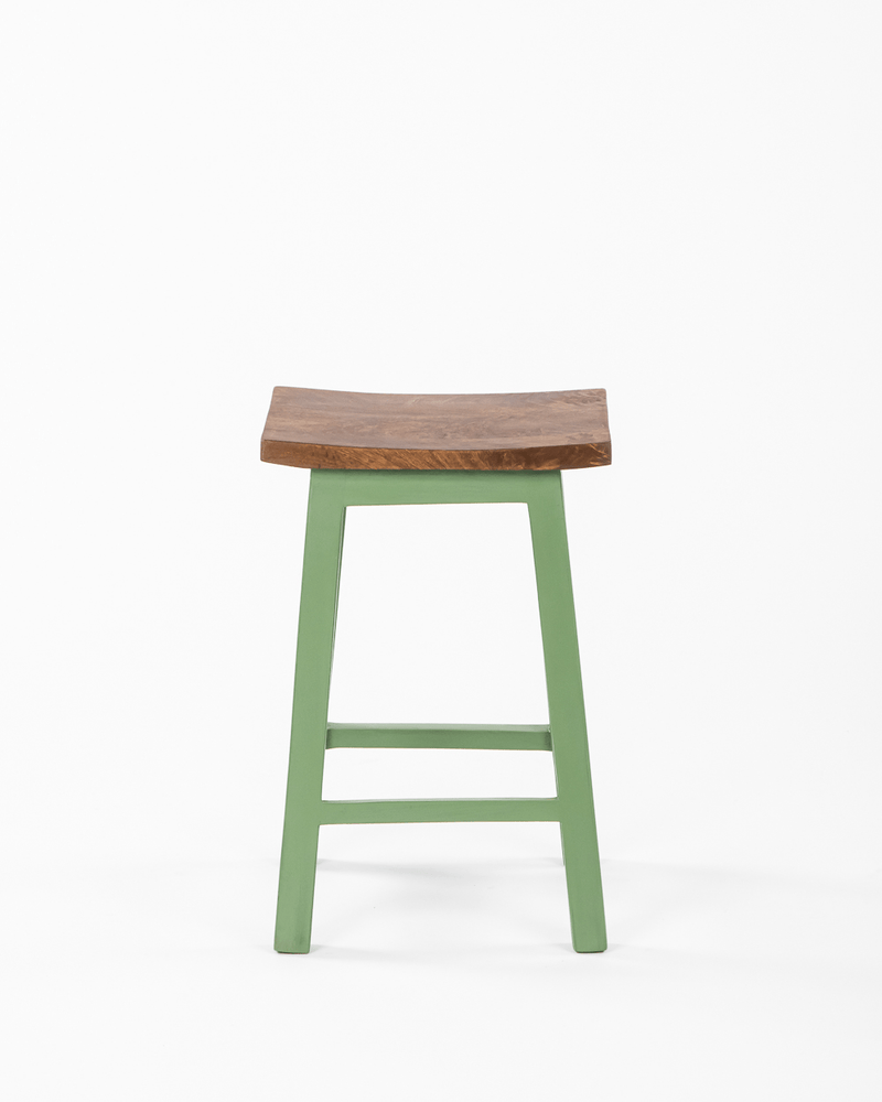 Chumbak Farmhouse Stool - Green