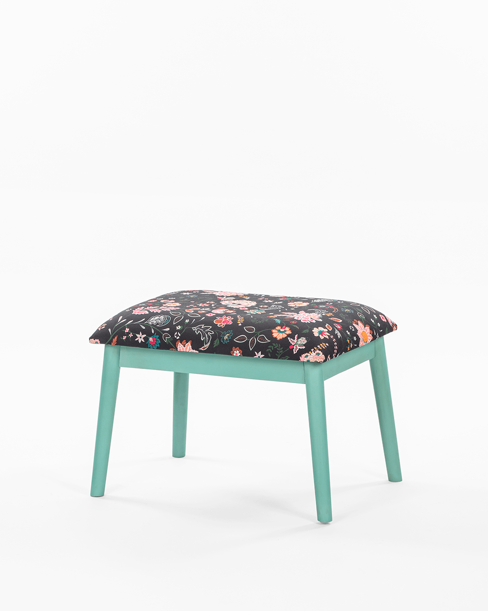 Chumbak Memsaab Bench Small - Bohemian Paisleys, Teal