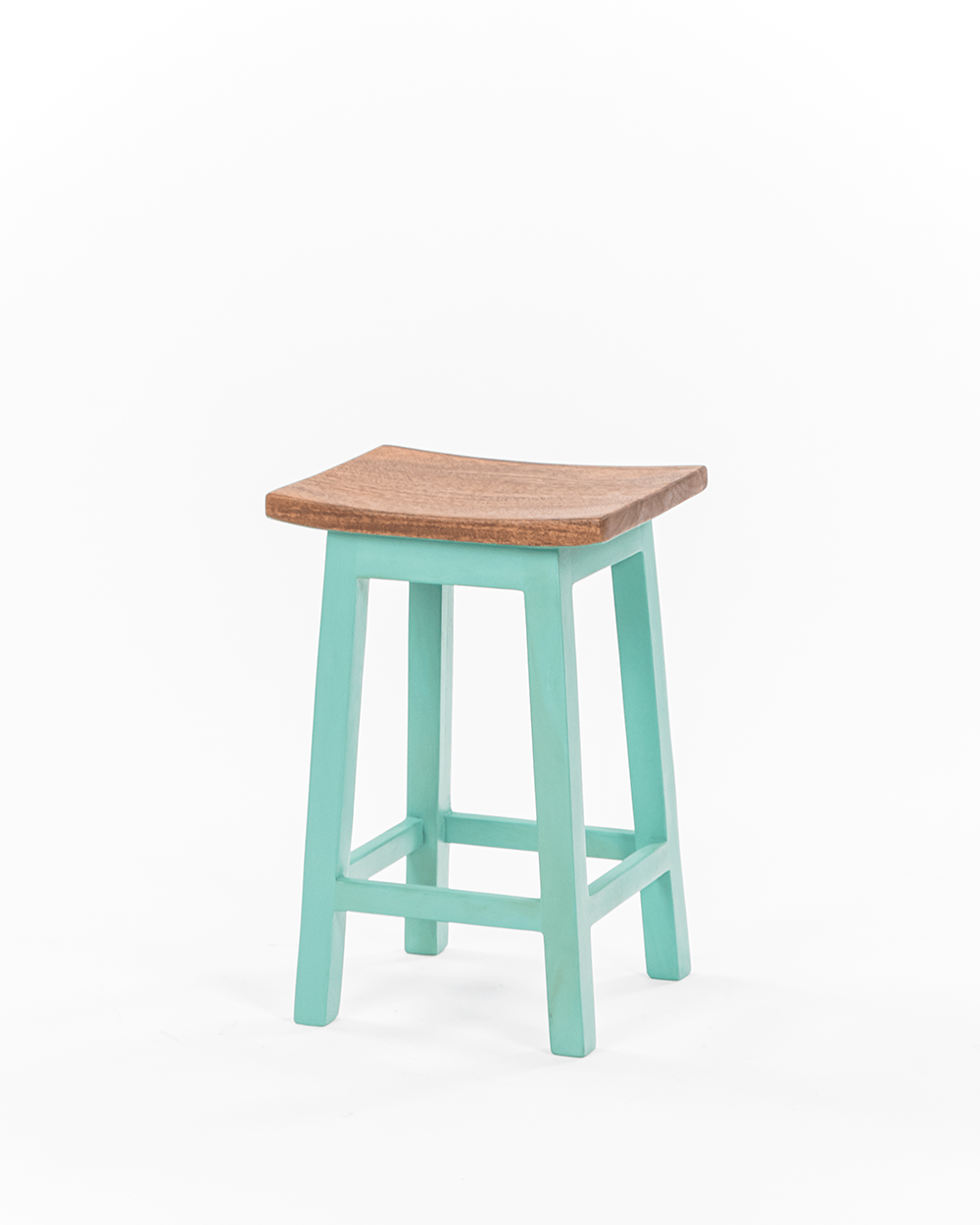 Chumbak Farmhouse Stool - Teal