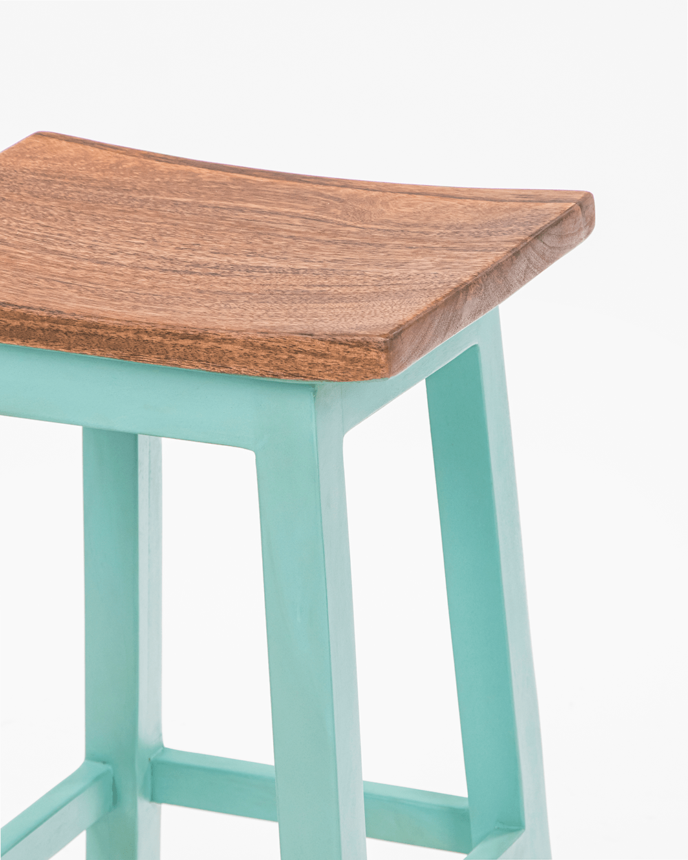 Chumbak Farmhouse Stool - Teal