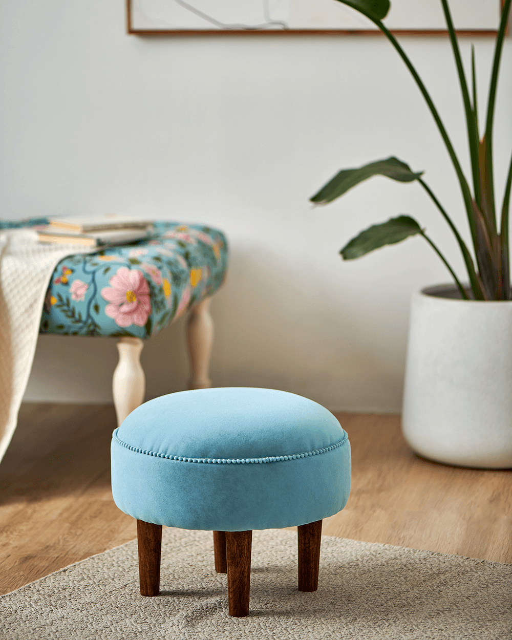Begum Foot Rest - Velvet Jade