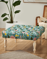 Chumbak The English Ottoman - Tufted Spring Bloom