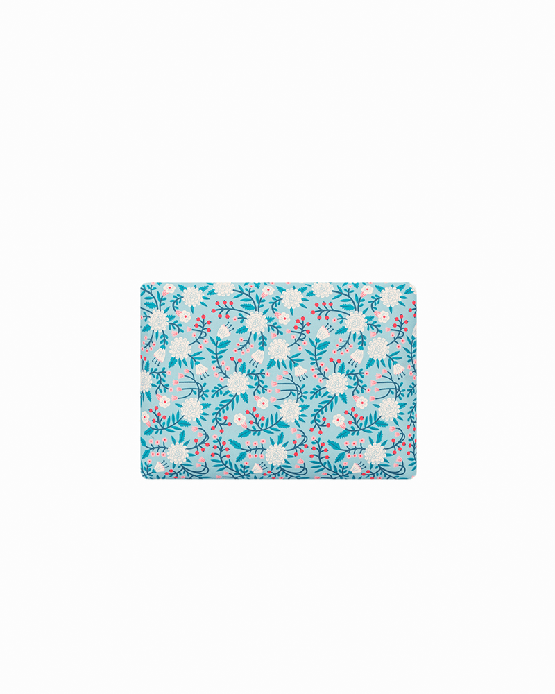 Chumbak Memsaab Bench Small - Aqua Jungle, White