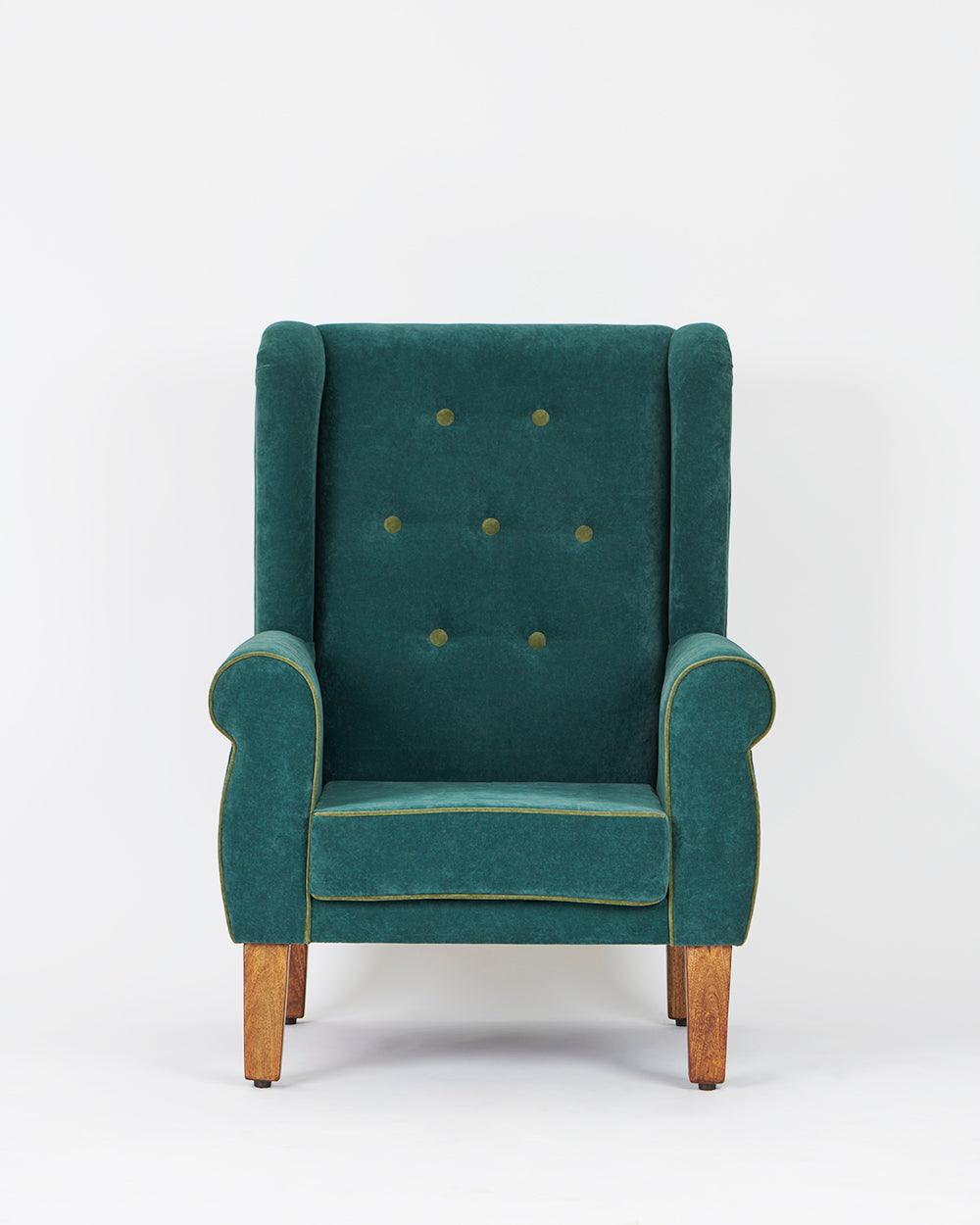 Chumbak Begum Wing Chair - Plain