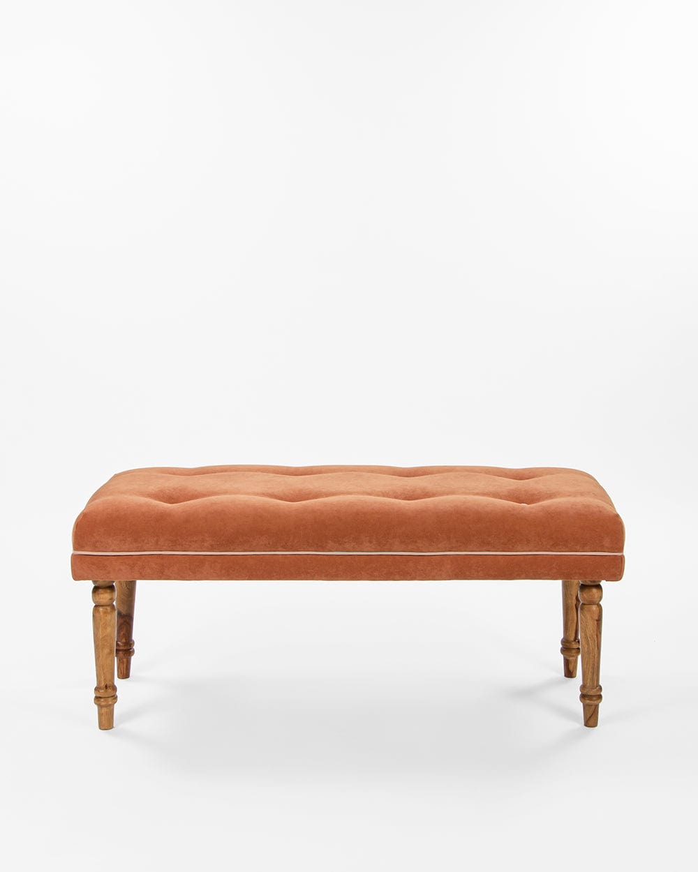 Chumbak Nawaab Bench- Tuffted Burnt Orange