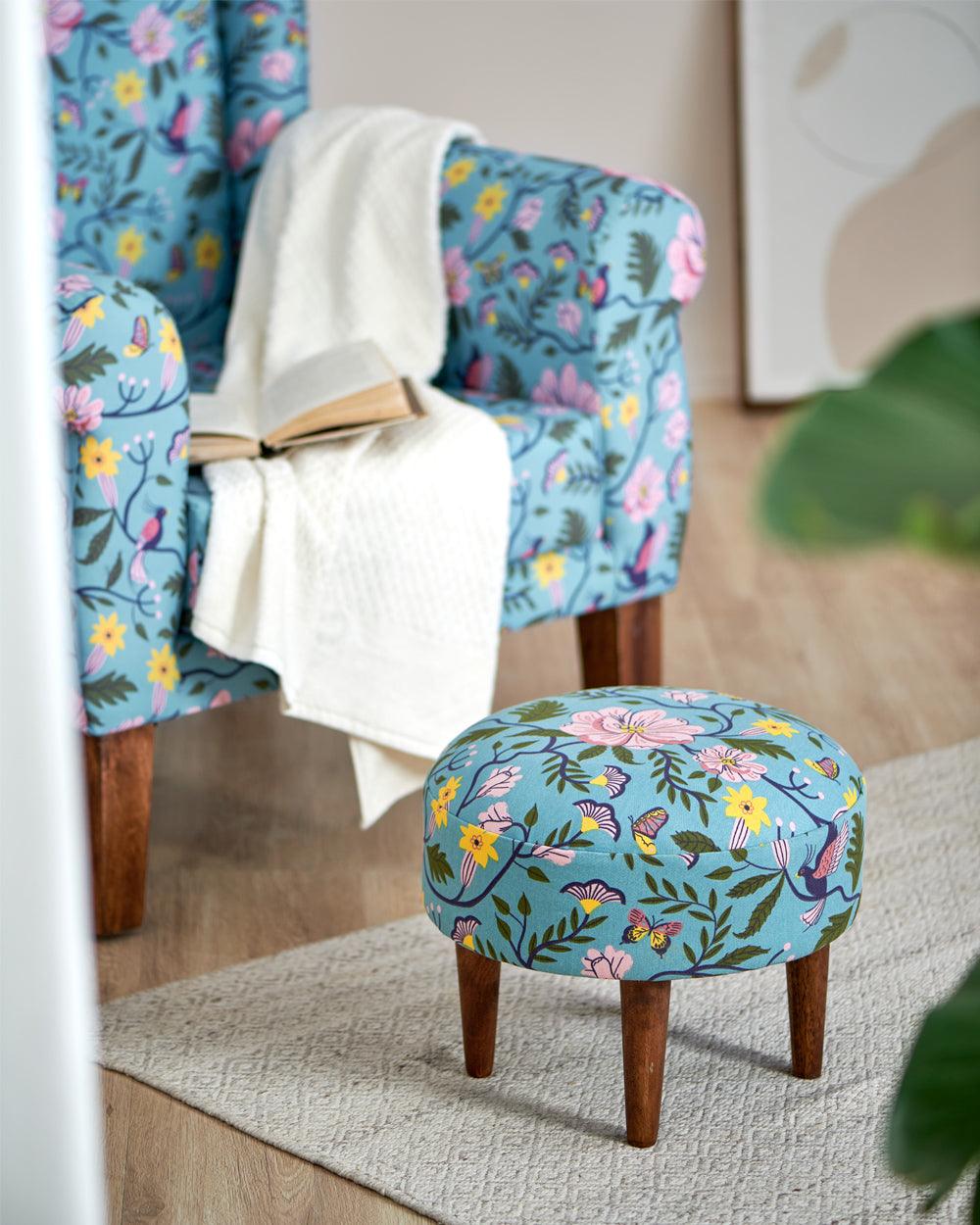 Begum Foot Rest - Spring Bloom
