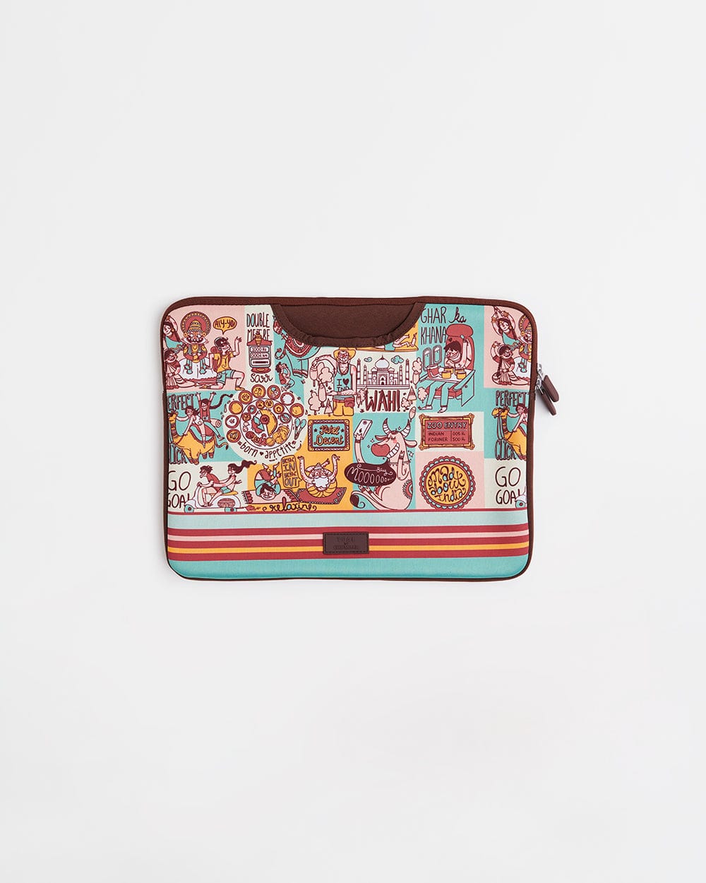 Chumbak TEAL By Chumbak Indie Pop Laptop Sleeve - 13inch