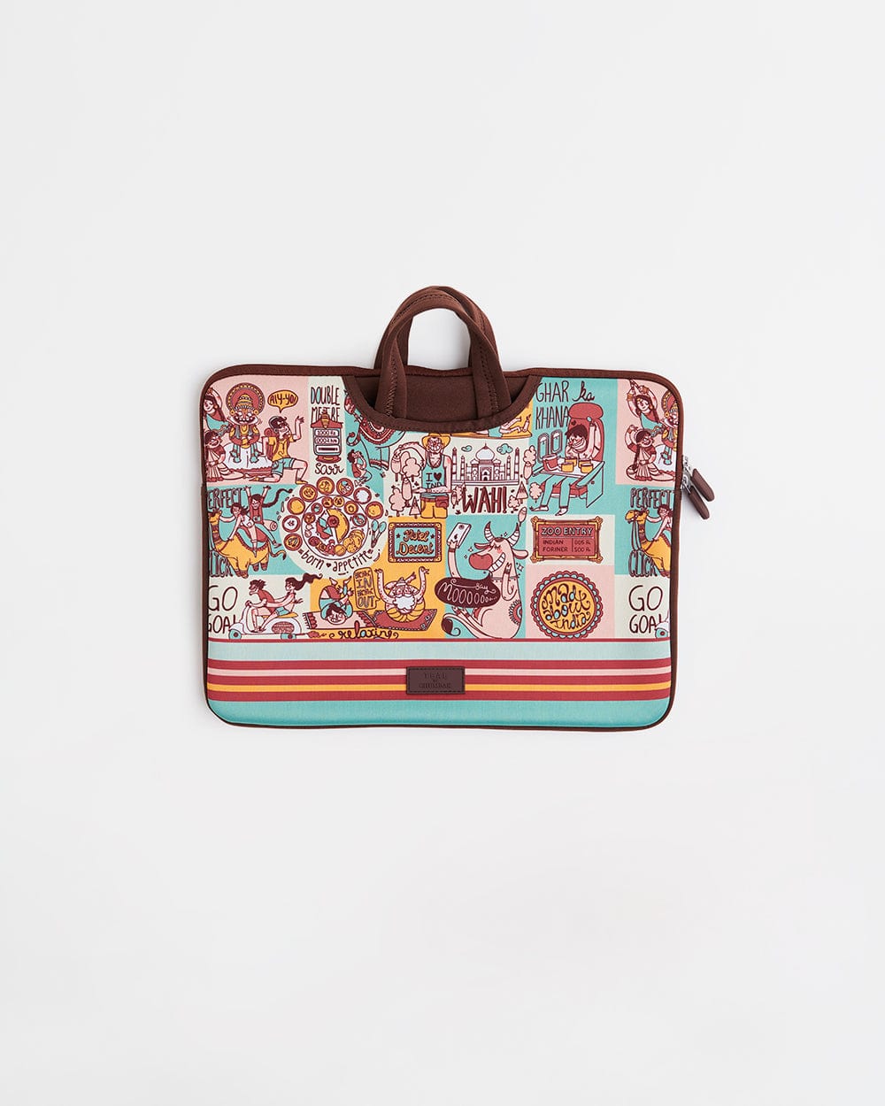 Chumbak TEAL By Chumbak Indie Pop Laptop Sleeve - 13inch