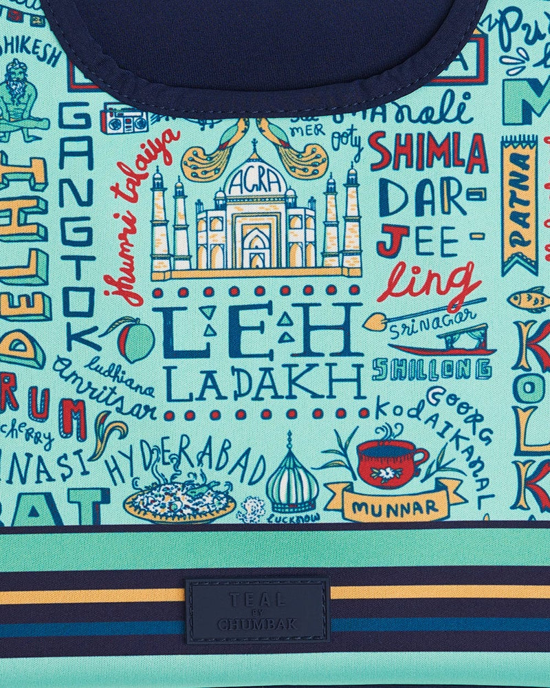 Chumbak TEAL By Chumbak Traveller Laptop Sleeve - 15inch