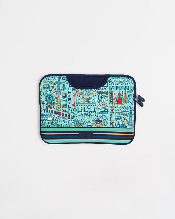 Chumbak TEAL By Chumbak Traveller Laptop Sleeve - 13inch