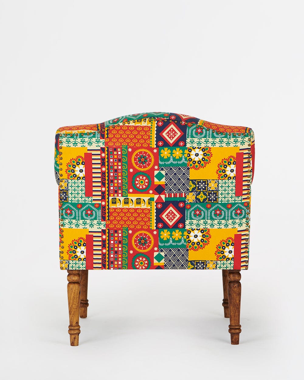 Chumbak Nawab Arm Chair-Floral Swirls