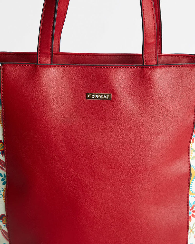Chumbak India Boho Tote Bag-Red