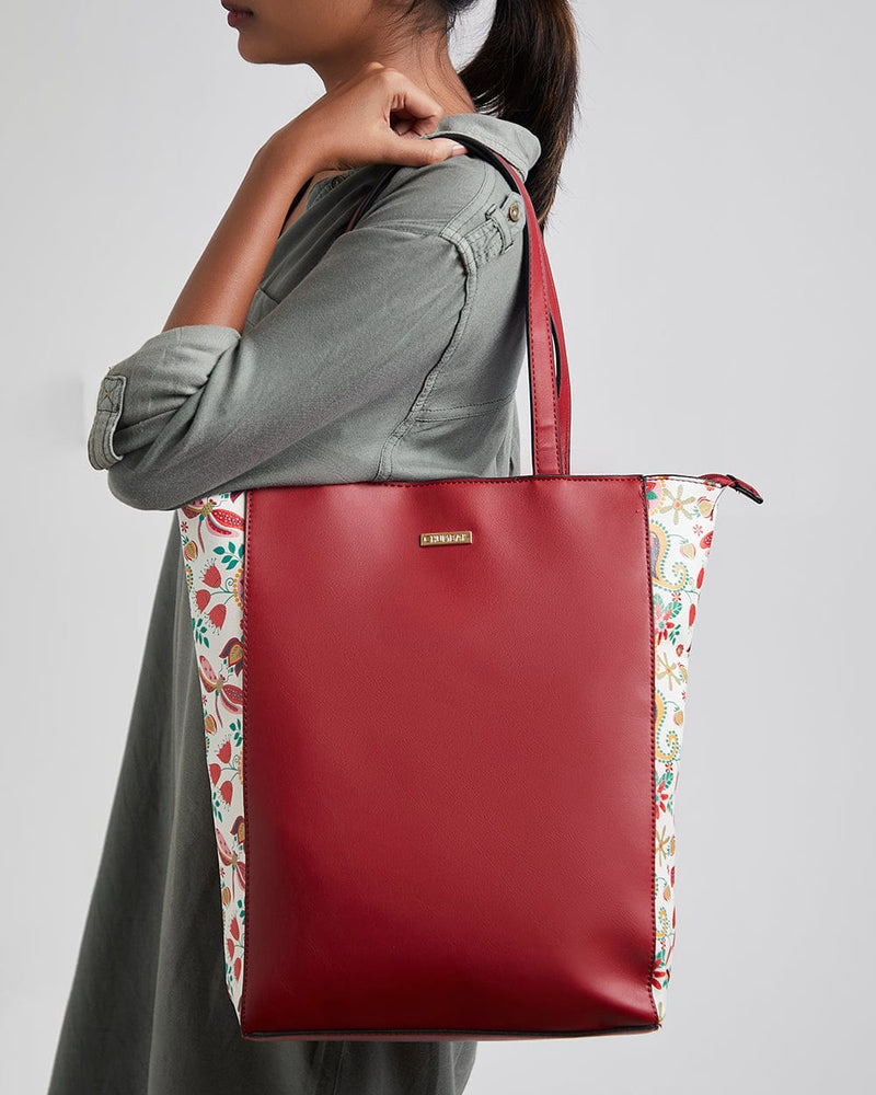 Chumbak India Boho Tote Bag-Red