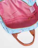 Chumbak Summer Bliss Floral Backpack-Teal