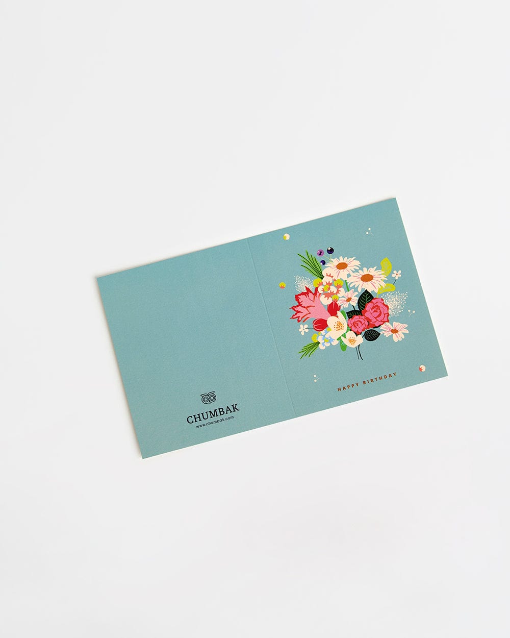 Happy Birthday With Flower Message Card