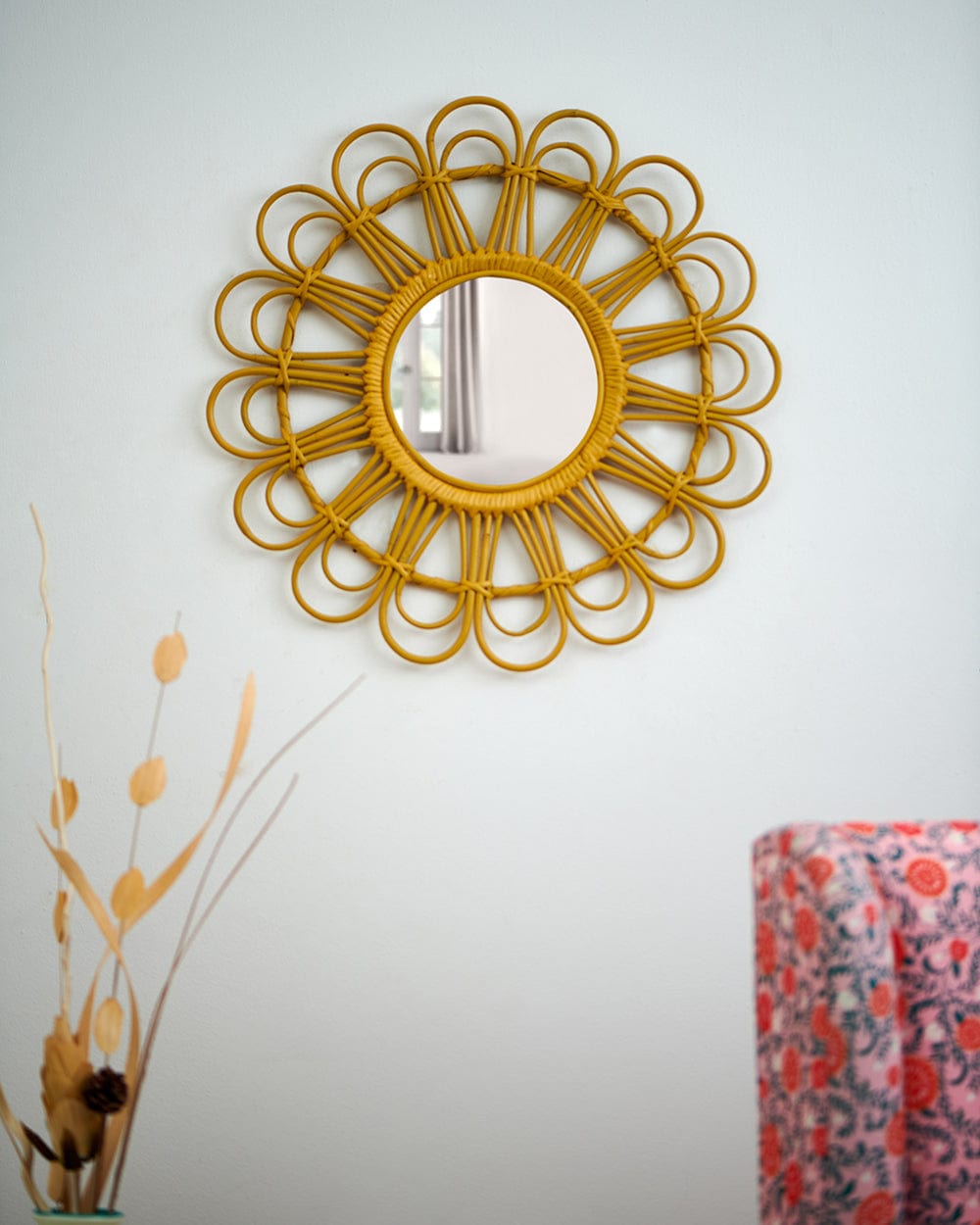 Chumbak Eye-See You Boho Mirror- Yellow