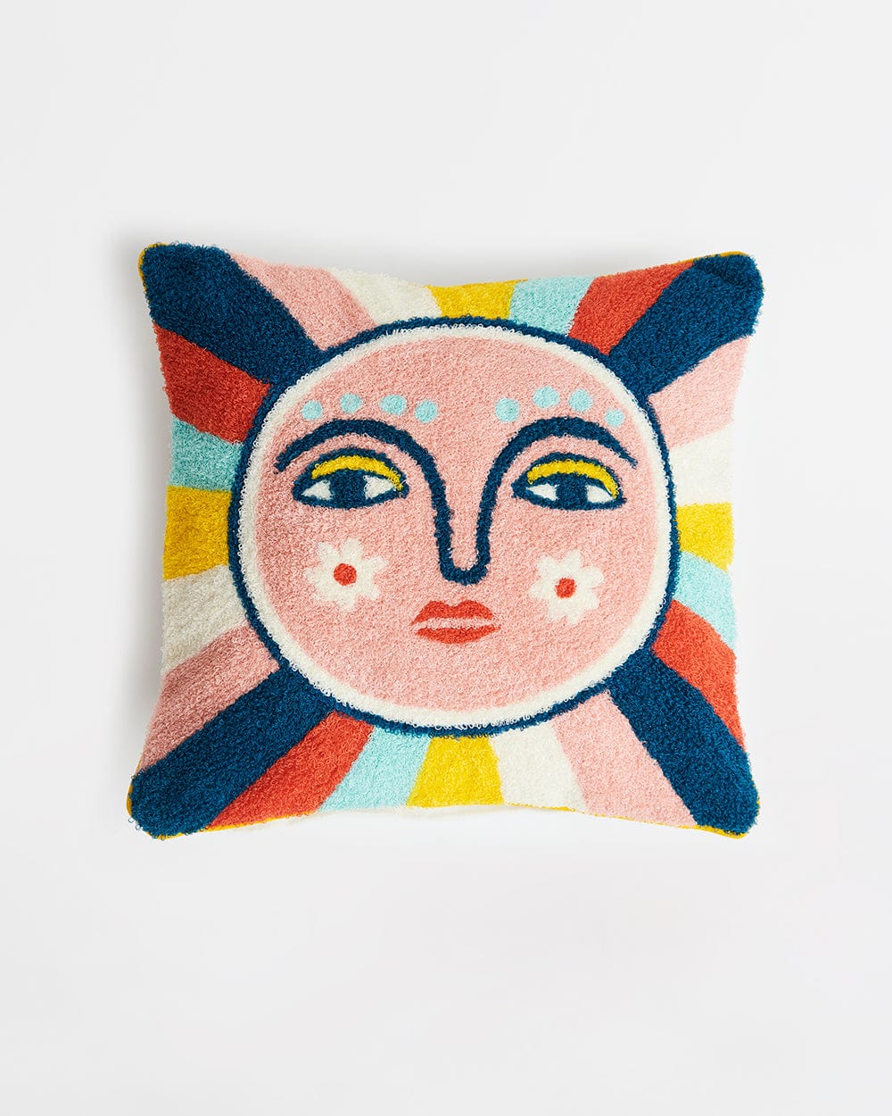 Chumbak Sunshine Embroidered Cushion-16”