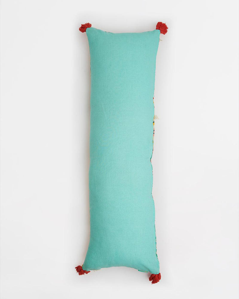 Chumbak Countryside Ikkat Long Pillow Cover- 30cms x 100cms