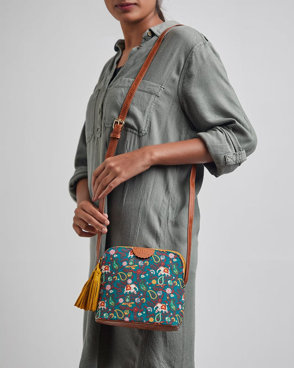 Chumbak Paisley Blossoms Sling Bag