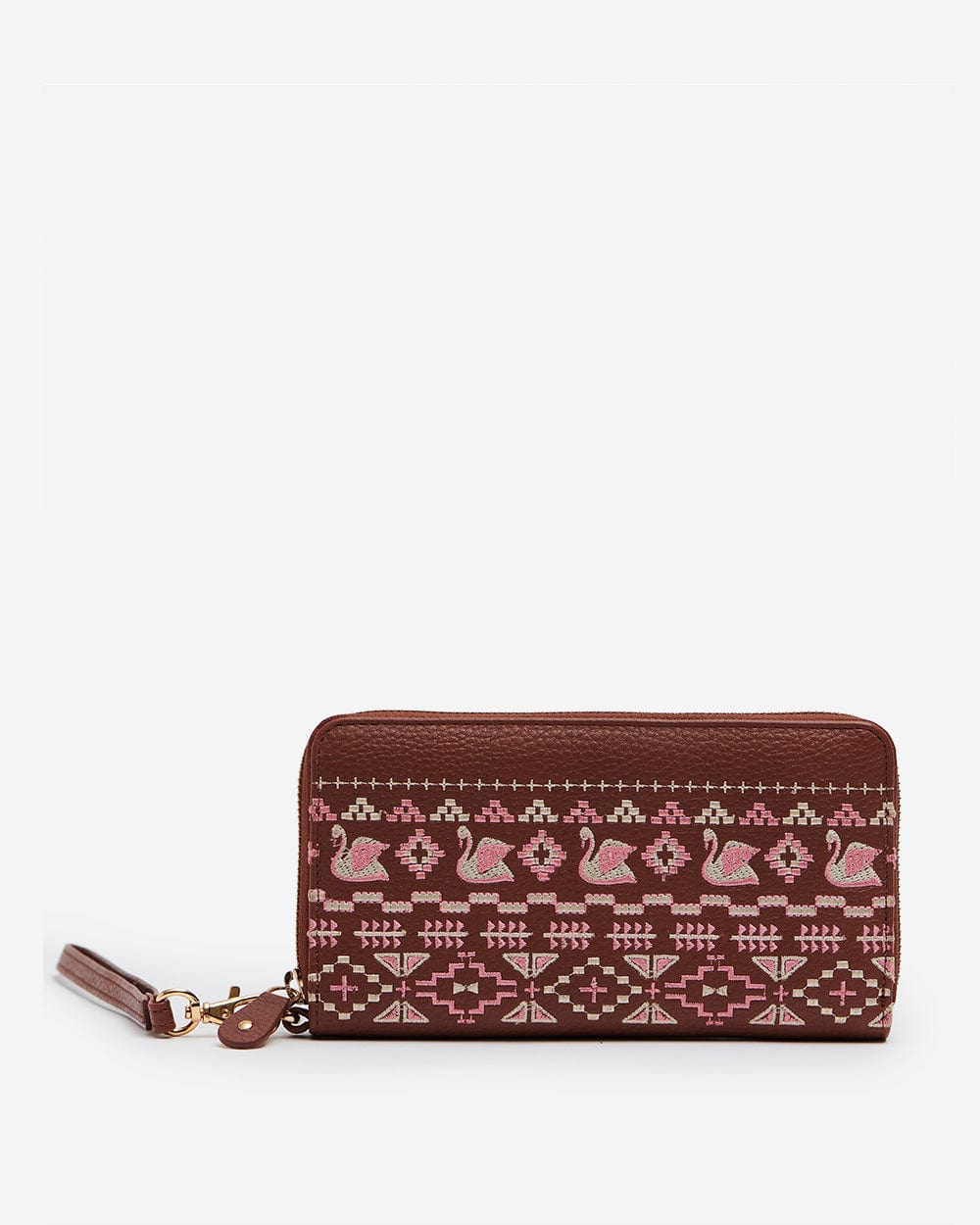 Chumbak Swan Song Embroidered Wallet