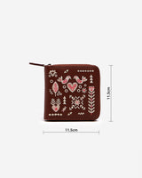 Chumbak Swan Song Embroidered Mini Wallet