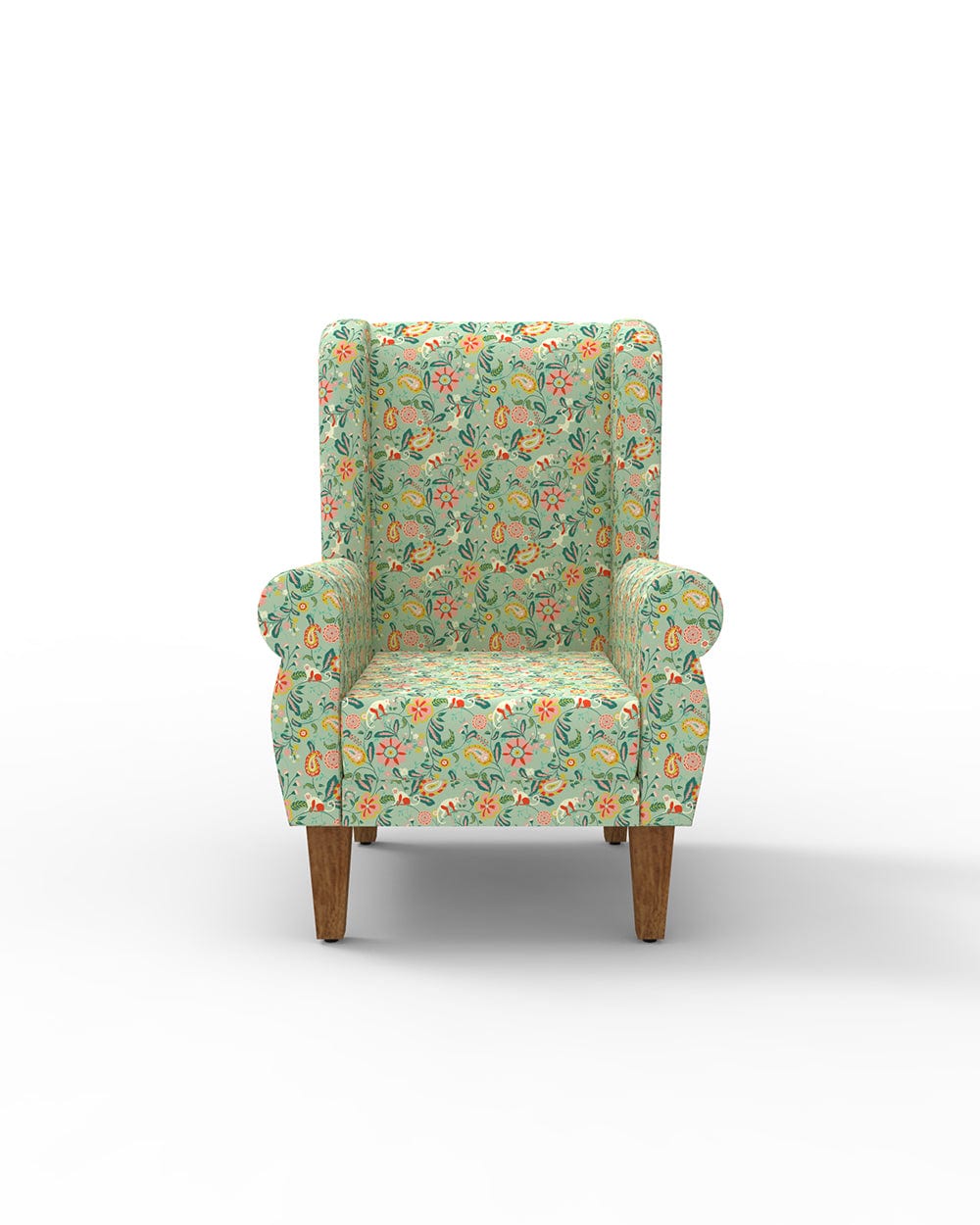 Chumbak Begum Wing Chair-Indian Summer