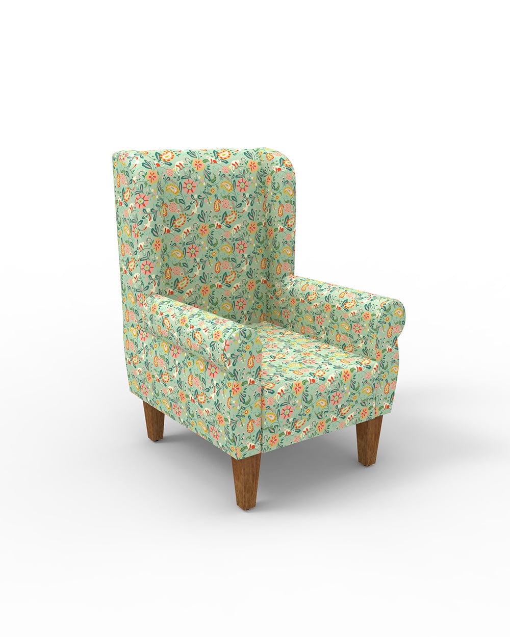 Chumbak Begum Wing Chair-Indian Summer